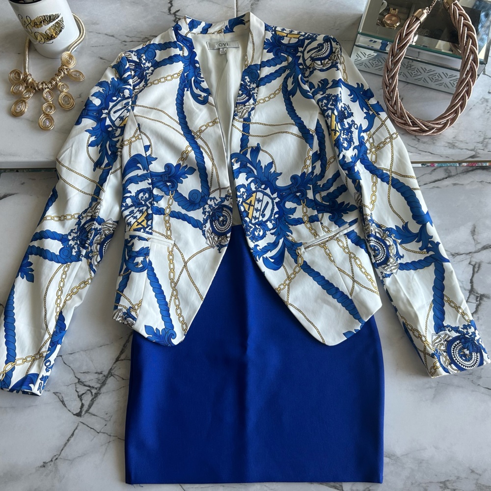 Ovi blazer + mini shirt